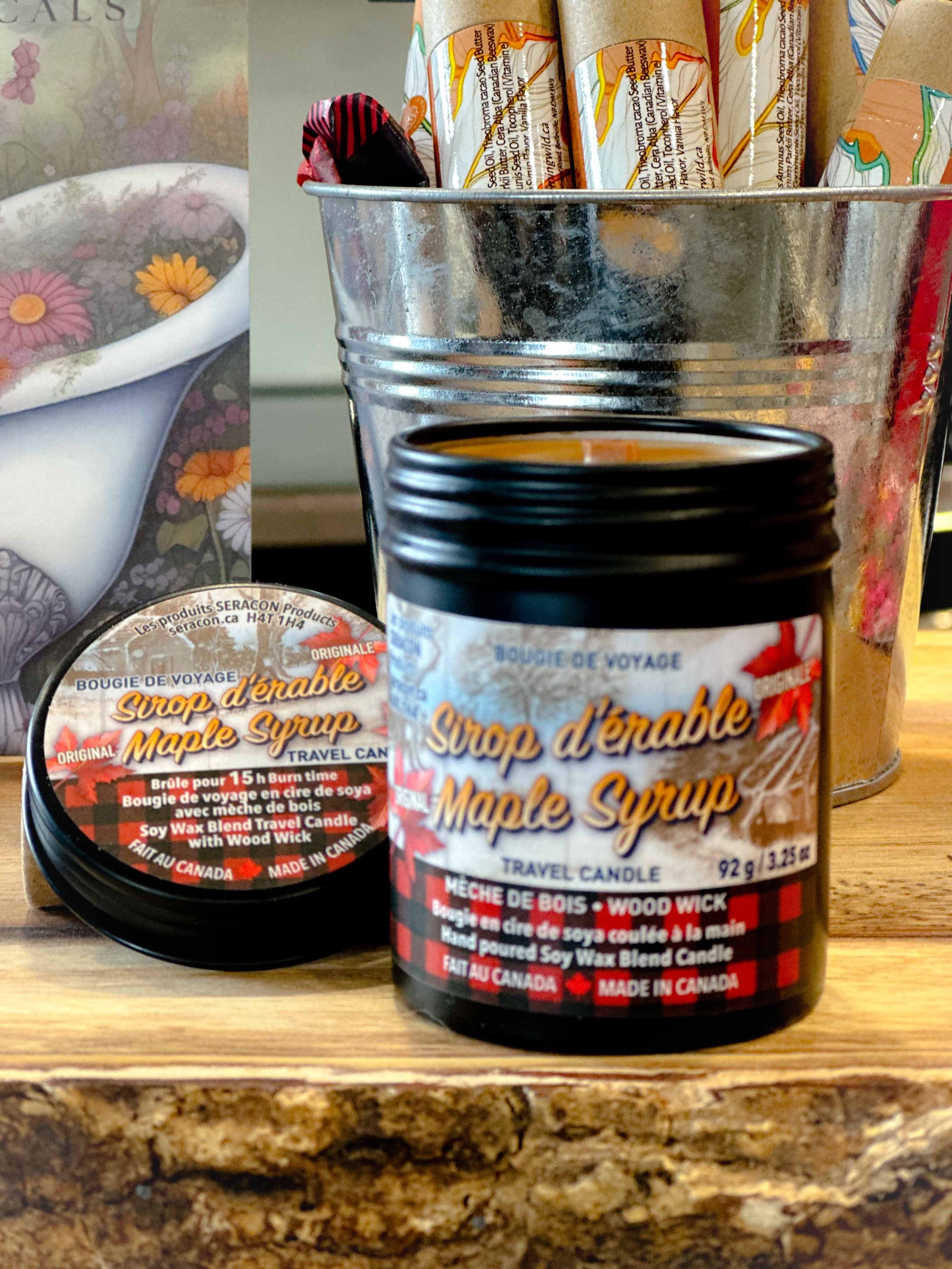 Travel maple candles