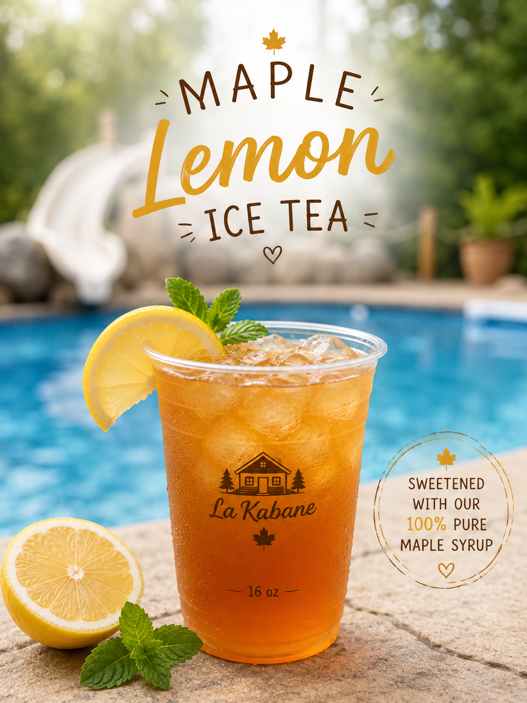 Maple lemon Ice Tea