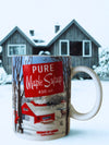Maple Line Ceramic Mug – White