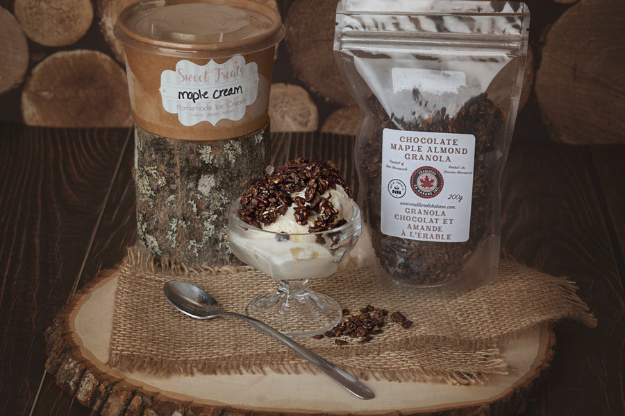 Chocolate maple almond granola