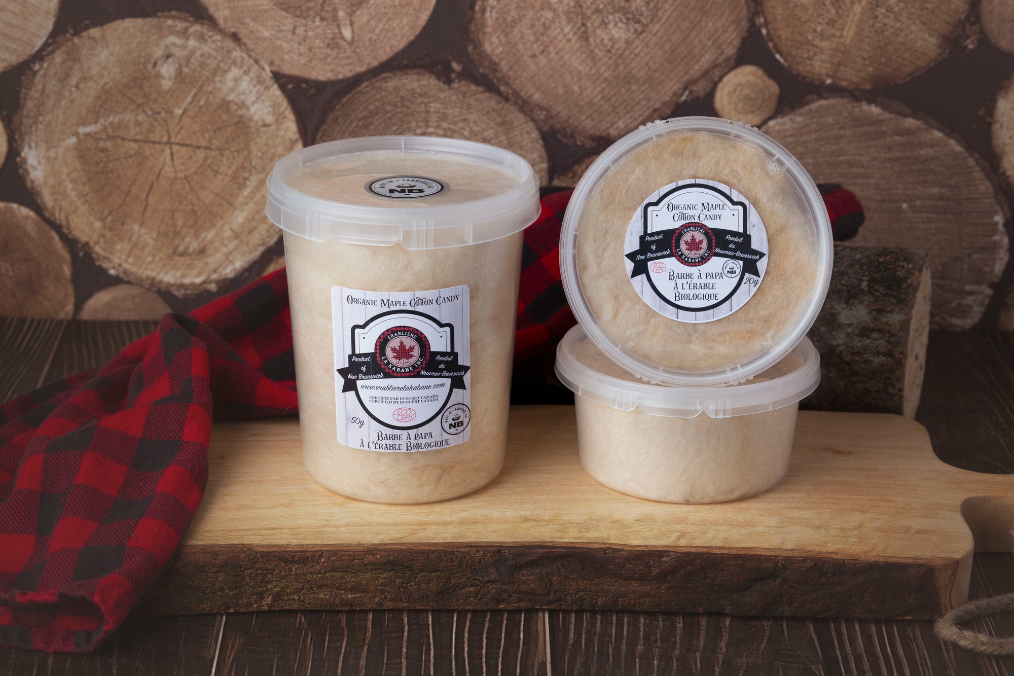 Organic maple cotton candy