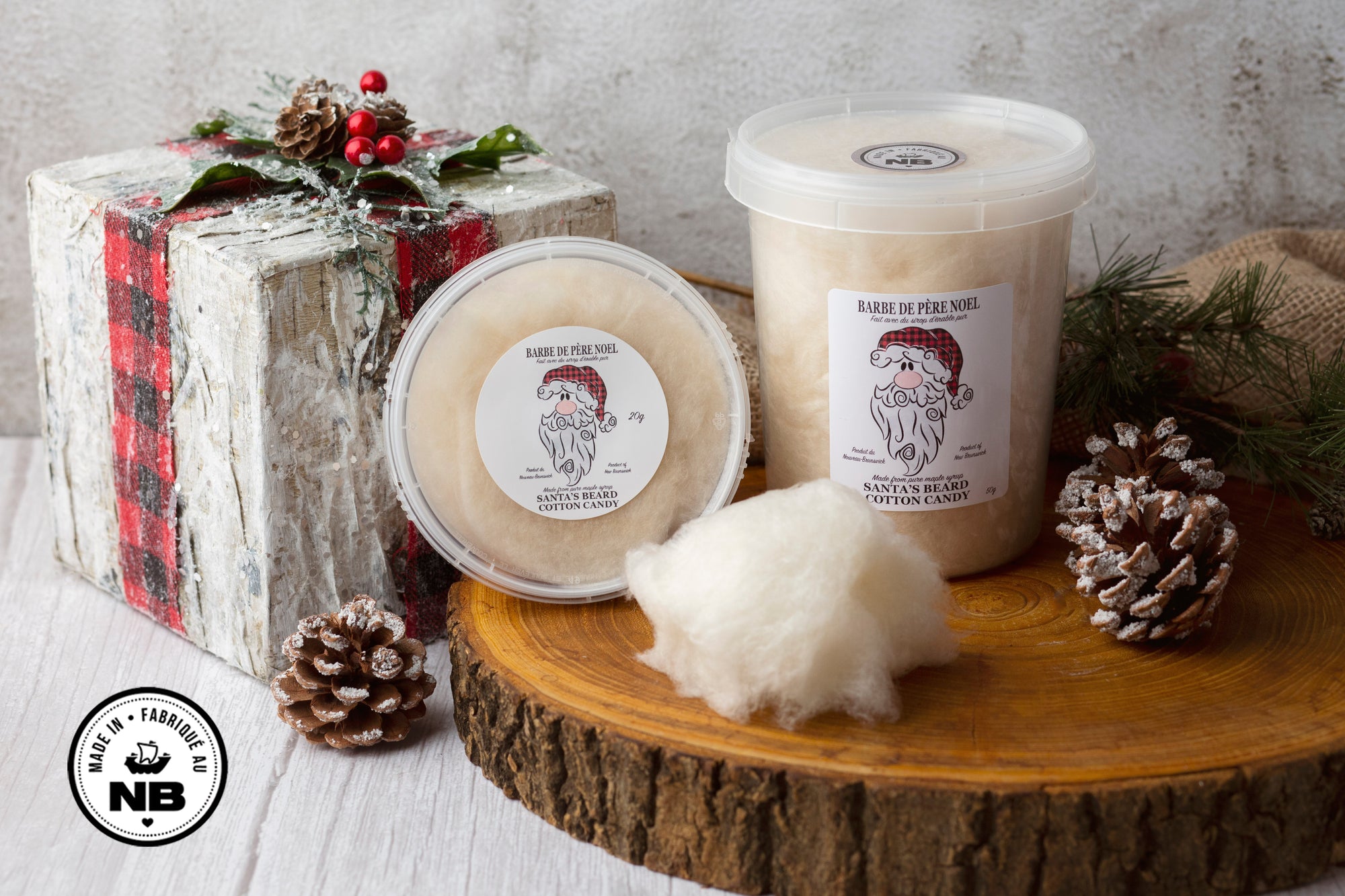 Organic maple cotton candy